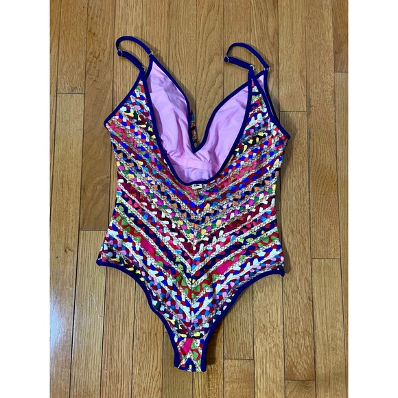 Sam Edelman Rafia Bathing‎ Suit NEW Small - Picture 4 of 8